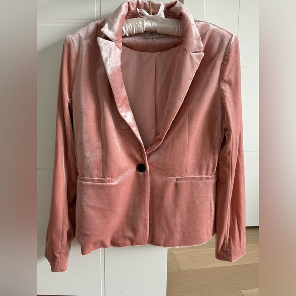 Velvet blazer, pink with shimmer, medium - Picture 3 of 10